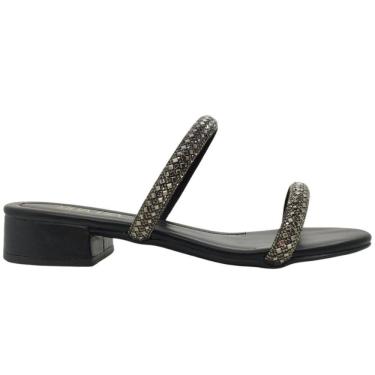 Imagem de Tamanco Feminino Casual Dia a Dia com Strass Salto Baixo Ft Ana Castela Sua Cia 8356.15710