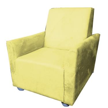 Imagem de Poltrona Cadeira Sofa Infantil Kids Angel Amarelo