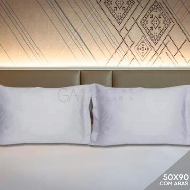 Imagem de Fronha Hotel Avulsa Com Abas 180 Fios 50x90cm  Madri  TEKA Profiline