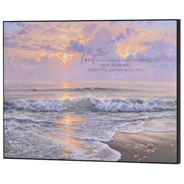 Imagem de Dicksons Placa decorativa de parede MDF Lord Bless And Protect Everyone That Seeks You 40,6 x 28,8 cm