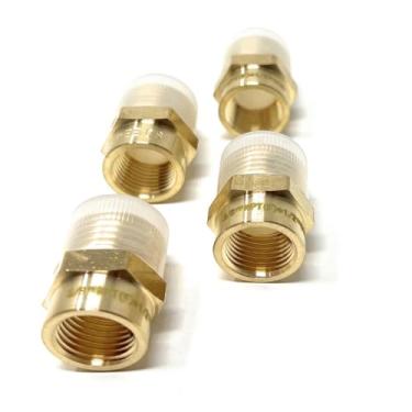 Imagem de Cascada Adaptador de latão sem chumbo, rosca G BSPP macho para NPT fêmea (1/5.1 cm x 3/20.3 cm (4 peças))