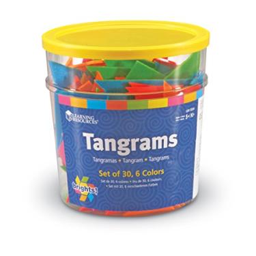 Imagem de Learning Resources LER3554 Brights! Pacote de classe Tangrams multicolorido