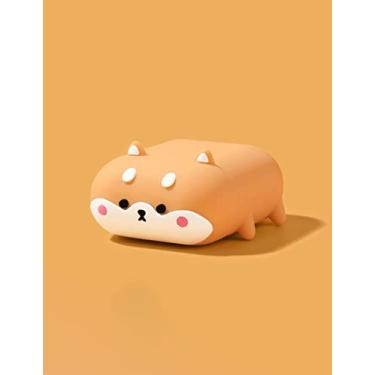Imagem de Capa de desenho animado para Apple Airpods anime de 2ª geração, capa protetora fofa Kawaii, capa de fone de ouvido anti-queda para Airpods (Airpods, Corgi)
