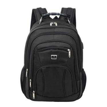 Imagem de Mochila Bolsa Escolar Reforçada Notebook Impermeável Cabo De Aço Cores