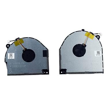 Imagem de Rangale Ventilador de resfriamento de CPU e GPU de substituição para laptop Lenovo Legion Y7000 Y530 Y530-15ICH Series DC28000DKF0 DC28000DKF1 DFS200405CAOT DFS200105BROT