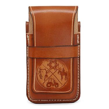 Imagem de Bainha Porta Celular Em Couro Estampa Agro 2 Cores - Street Company, M