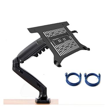 Imagem de F80 + FP-2 Movimento Completo 360 Pivô Rotativo 2-9 kg Braço de Mola a Gás 25.4 cm-43.2 cm Bandeja de Laptop Grampo de Suporte de Mesa 10-90 mm (Cor: Versão 1 com Usb3) (Versão 1 com Usb3)