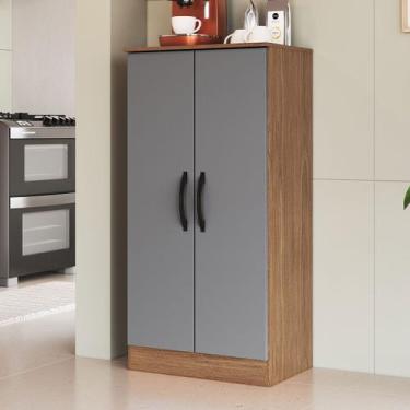 Imagem de Armário Multiuso Turim 2 Portas Freijo//Cinza - Irm Móveis, Moderno, C