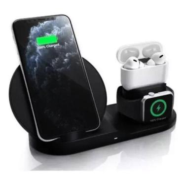 Imagem de Carregador Base Indução Dock Station Para Celular Smartwatch - Lux Hai