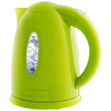 Imagem de Chaleira Elétrica OVENTE, 1,7 Litros - Aquecimento Rápido para Café ou Chá, Livre de BPA, Medidor de Água, Desligamento Automático.