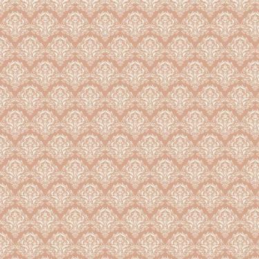 Imagem de Papel De Parede Arabesco Marrom Branco Adesivo Sala Quarto