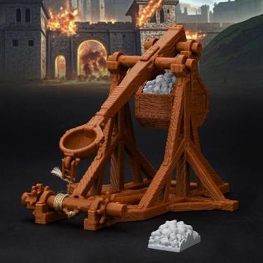 Imagem de AUSPDICE RPG Terrain Set – Handcrafted Siege Weapon for DND Terrain & Tabletop RPGs – Wargame Prop for Dungeons & Dragons, TTRPG Battles and Other Medieval Strategy Games(AF652 Trebuchet)