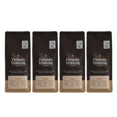 Imagem de Café Gourmet Especial Torrado Em Grãos - Linha Veneto - 500g Com Sabor e Aroma Intenso - Fazenda Venturim (Kit 4, Chocolate, Caramelo e Avelã)