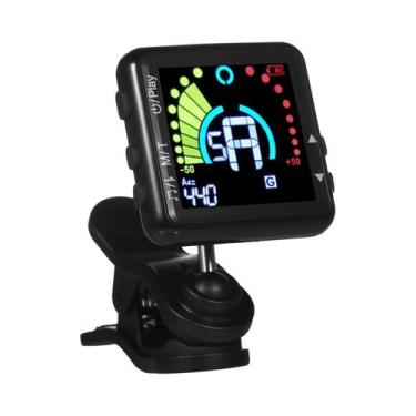 Imagem de Afinador de Guitarra Elétrica e Acústica Recarregável com Clipe LED, P