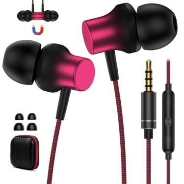 Imagem de Fones de ouvido com fio para Chromebook Laptop School PC, conector de 3,5 mm com cancelamento de ruído, fones de ouvido plug-in para computador Kindle Fire HD10 8 Tablet, fone de ouvido estéreo de