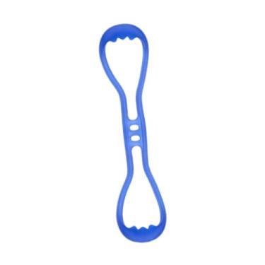Imagem de YIJU Faixa de exercício de resistência em forma de 8, maca portátil, corda elástica para exercícios de ombro, braço e costas, Azul