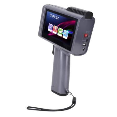 Imagem de Handheld Inkjet Printer, 4.3in LED Touchscreen, Quad Cores CPU, High Capacity Battery, Unique Ergonomic Design, Compatible, Text Symbols Images, Wood Paper Leather, (plugue ue)