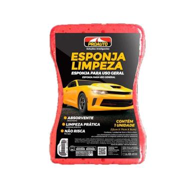 Imagem de Bloco De Espuma Esponja De Limpeza 12x17x5cm - Proauto