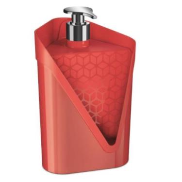 Imagem de Dispenser Click Para Pia 500 Ml Com Porta Esponja Resistente Para Cozi
