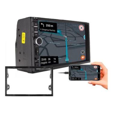 Imagem de Kit central multimidia mp5 com moldura polo fiesta ecosport golf 1999 