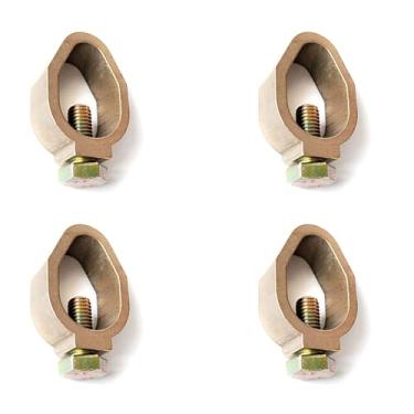 Imagem de heyous 4 peças de grampos de relâmpago de conexão amarela de 9,5 mm de diâmetro adequado para sistemas de aterramento elétrico