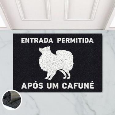 Imagem de Tapete Capacho Entrada Cafuné Spitz Lulu 60x40 Cachorro Pet - Megatap