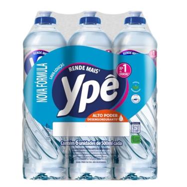 Imagem de Ypê Pack Detergente Clear 500ml (6 unidades)