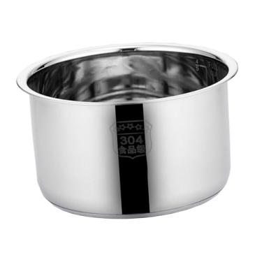Imagem de WeiLaiKeQi Panela elétrica de arroz de aço inoxidável com altura interna de 10,4 cm e recipiente interno para uso doméstico