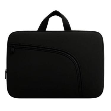 Imagem de Bolsa Preto Capa Case para Notebook 15.6 Neoprene Resistente à Água co