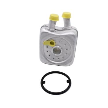 Imagem de Refrigerador de óleo de motor de metal prata SHLPDFM com vedação de anel de borracha 068117021B serve para Audi A3 A4/A6 Vw Golf Mk2 Mk3 T4 T25 Corrado