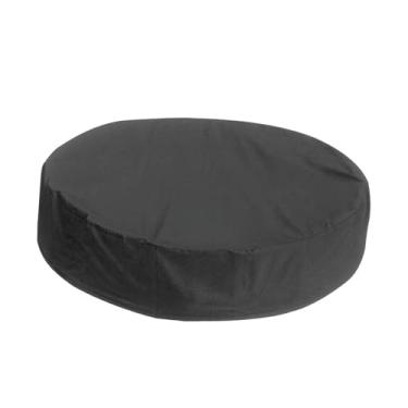 Imagem de IEUDNS Capa de proteção solar dobrável à prova d'água com cordão para banheira de crianças, cachorro, animal de estimação, piscina, jardim ao ar livre, 366x30cm Preto