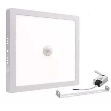 Imagem de 5 Painéis Plafon LED 18w Sobrepor com sensor de presença - LL LED