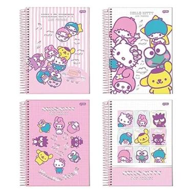Imagem de CADERNO ESPIRAL UNIV CD 1X1 80FLS HELLO KITTY E AMIGOS