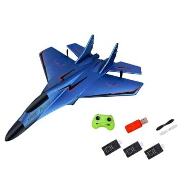 Imagem de simhoa Planador de avião RC, brinquedo voador, lembrancinha de festa, 150 m de altura, fácil de controlar, para presentes de aniversário de crianças, Azul