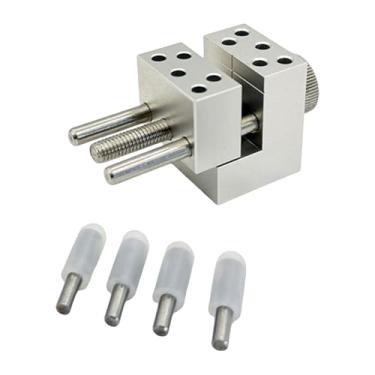 Imagem de Dualoai Mini Torno, Torno de em Miniatura, Ferramenta Portátil de Reparo de Braçadeira de Pequena para Escultura, Artesanato, Joias, 4 Haste de Fixação, Tamanho real