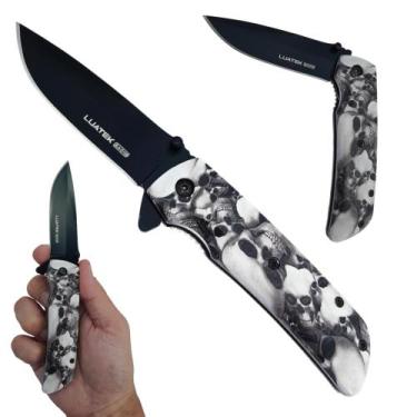 Imagem de Canivete Tático com Lâmina de Aço 420, Clip de Cinto e Design com Crân