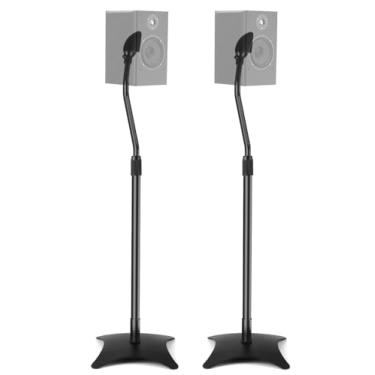 Imagem de Pedestal Caixa de Som, Suporte para Alto Falante Ajustável, Conjunto de 2 Peças