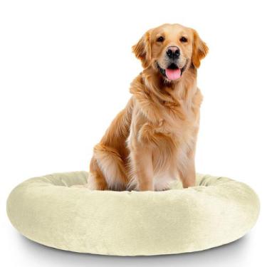 Imagem de Cama Pet Redonda De Pelúcia Para Cachorros e Gatos G - ALEPLUSH, Bauni