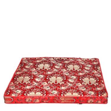 Imagem de Almofadas de assento de brocado de seda chinesa espessas personalizadas almofadas de cadeira com laços cadeira de jantar sofá poltrona antiderrapante decoração de casa (contato de tamanho