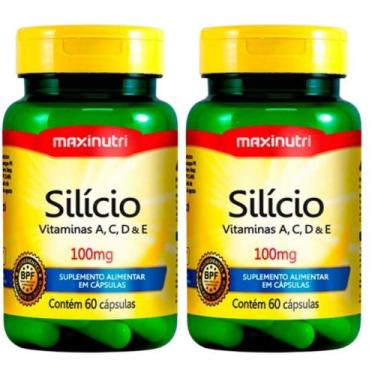Imagem de KIT 2X Silício 100% IDR + Vitaminas 60 cápsulas - Maxinutri