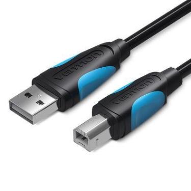 Imagem de Cabo Vention USB B 2.0, 5 Metros, Impressora HP, Epson, Brother, LG
