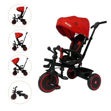 Imagem de Triciclo Infantil com Empurrador 2 em 1 Waygo Verm Maxi Toys