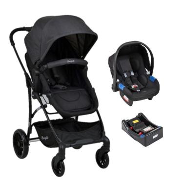 Imagem de Trio Carrinho Convert Cinza escuro Com Bebê Conforto E Base Touring X