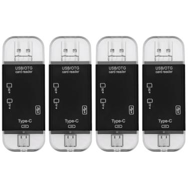 Imagem de Be In Your Mind 4 peças 6 em 1 USB tipo-C SD Micro SD OTG leitor de cartão para computador/PC/laptop SD/TF