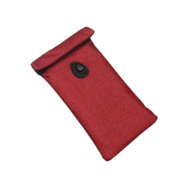 Imagem de Generic Faraday Bag Shielding Bag versátil robusta anti -rastreamento Bolsa de bloqueio da bolsa faraday bolsa para chaves de cartão de crédito, Vermelho
