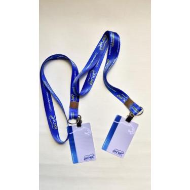 Imagem de crachás Com foto variável e cordão padrão bancário, 50 unidades - Petr