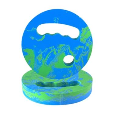 Imagem de rockible Discos de exercícios aquáticos de espuma EVA para prancha de natação, resistência para exercícios aquáticos em piscinas, Azul Verde