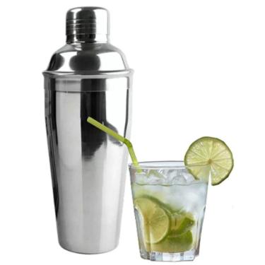 Imagem de Coqueteleira Inox 500 Ml 3 Peças Drinks Caipirinha Bar
