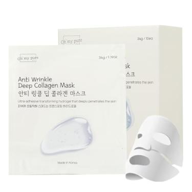 Imagem de Máscara facial profunda com hidrogel de colágeno 4+1 EA hidratação máxima, melhora a textura da pele, luxo acessível, pele brilhante, reduz linhas finas e rugas, feito na Coreia OHMYPURE (5, colágeno