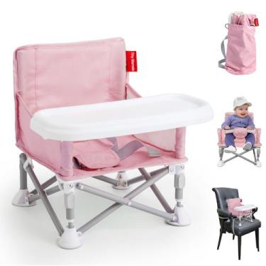 Imagem de Assento portátil 3 em 1 para bebês Tiny Marvels Cozy com bandeja